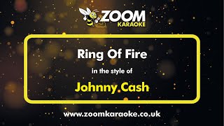 Video thumbnail of "Johnny Cash - Ring Of Fire - Karaoke Version from Zoom Karaoke"