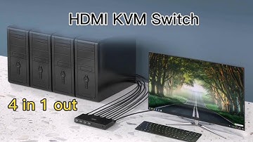 HDMI Switch 4 in 1 out Full HD 1080P -Switch between 4 HDMI input devices connected to TV or Monitor