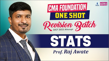 CMA foundation stats lecture 12 by Raj Awate