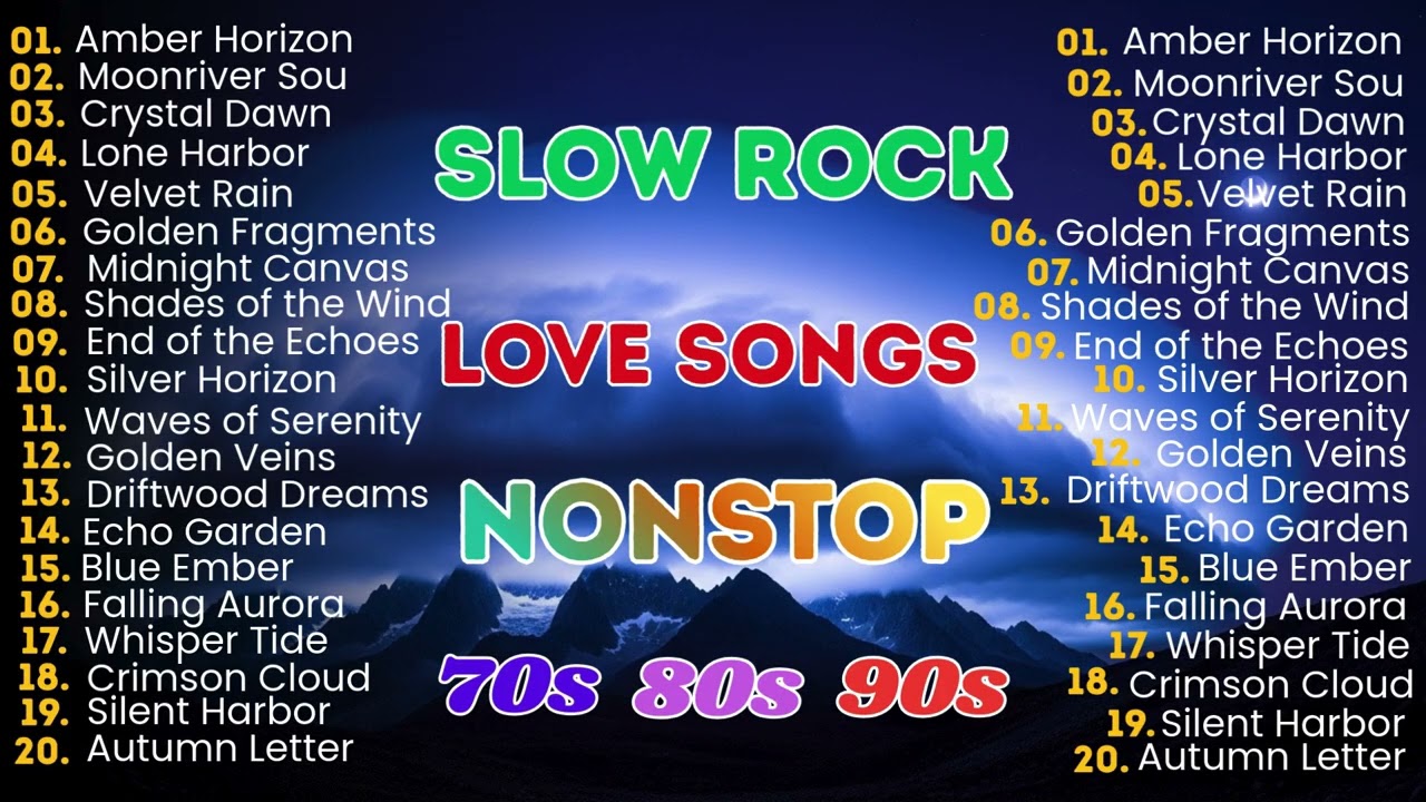 Slow Rock Love Songs Collection 70s 80s 90s | Classic Love Ballads from the Golden Era
