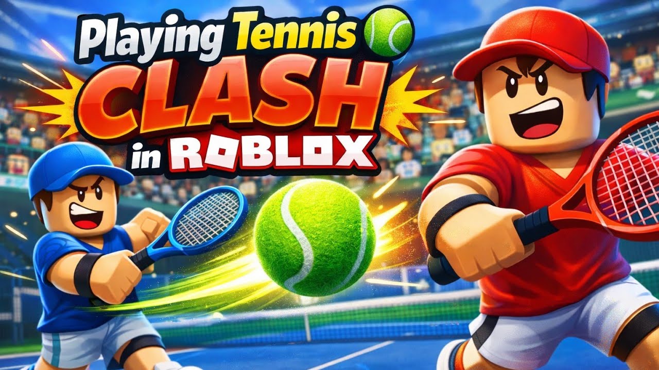 Playing tennis 🎾 clash in Roblox. Easy game 🎯