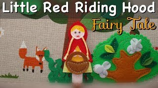 Little Red Riding Hood Fairy Tale for Children | Felt Quiet Book |  Russian & English Subtitles screenshot 1