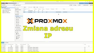 Proxmox zmiana adresu ip przez przegądarkę i przez terminal CLI