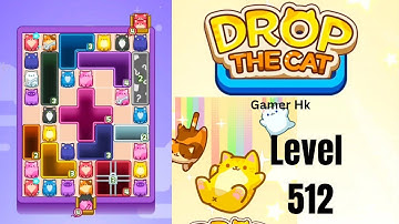 Drop The Cat Level 512 hard level Walkthrough Solution 