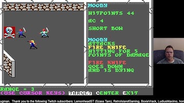 Previous Live Stream of AD&D Curse of the Azure Bonds Sneaky Thieves / Iron Man Challenge Run Part 2