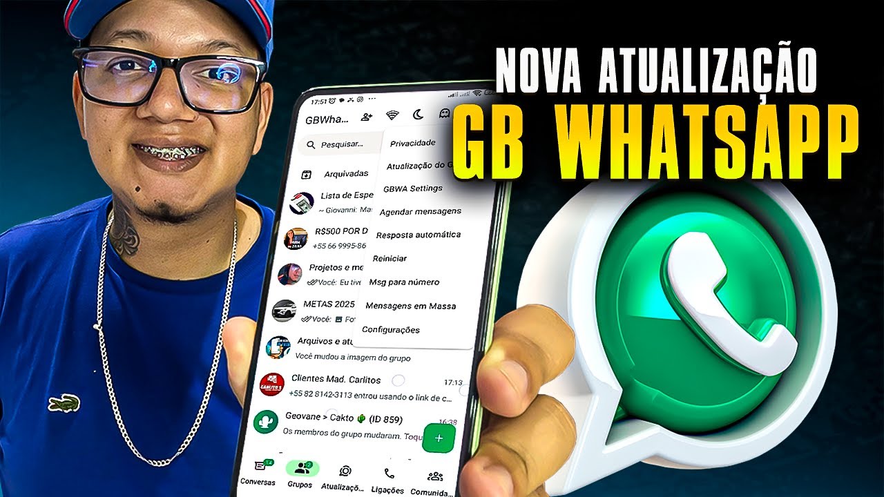 SAIUU🥳!!! NOVO GB WHATSAPP FUNCIONANDO (sem erro e sem travar) ULTIMA VERSÃO 2025