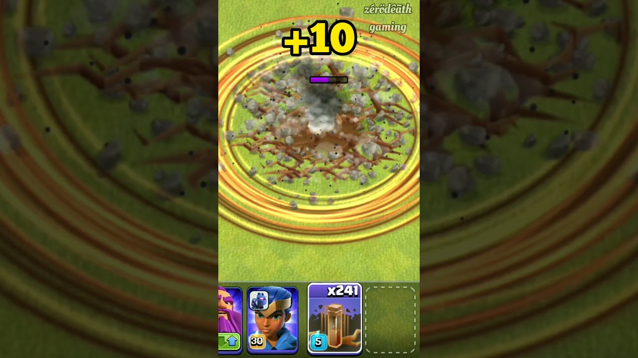 Max Earthquake Spell VS Lvl 1 Canon || How many spells to destroy it