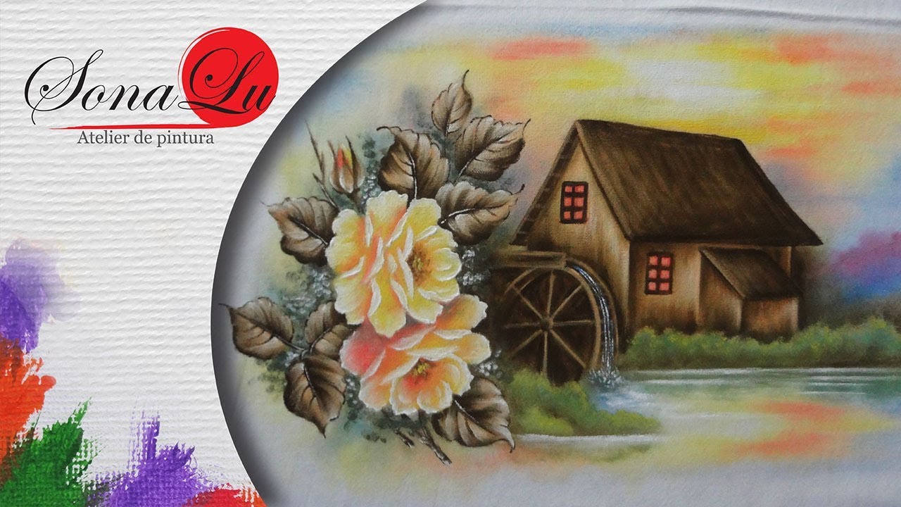 Aula 204 - Casa com Roda de Água em Pano de Prato - Parte 1