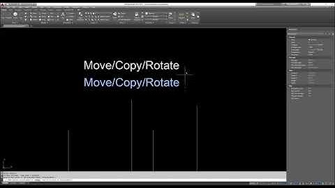 AutoCAD basics - move / copy / rotate commands