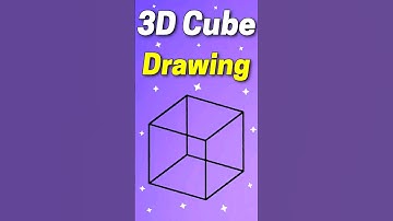 3D Cube Drawing 🎨 #drawing #shorts #youtubeshorts