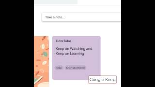 Google Keep Creating Lists