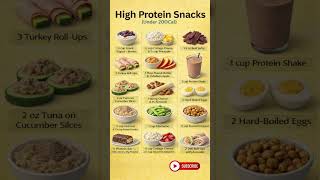 High Protein Snacks 💪 | Healthy Snacks for Energy &amp; Muscle #shorts