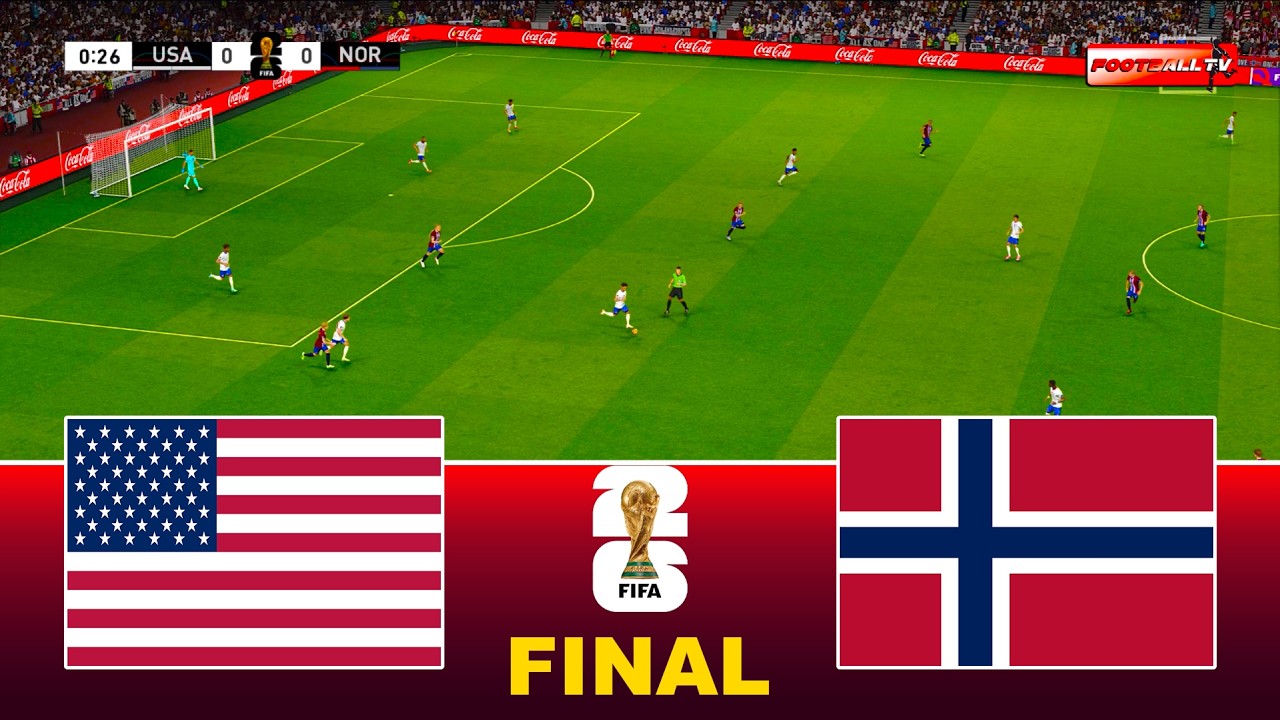 USA vs NORWAY - FIFA WORLD CUP 2026 FINAL | Ft. Pulisic Haaland | Full Match | Pes 21 Gameplay