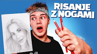 Rišem NIKO ZORJAN z NOGAMI! I ERIX