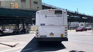 MTA NYCT #4834 on the Q24 to Archer Av 168 St