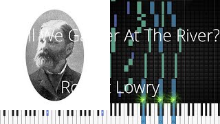 🎹 Shall We Gather At The River?, Robert Lowry, Synthesia Piano Tutorial