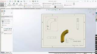 Arbor Press Machine | Frame 2D Drawing | SolidWorks Tutorial