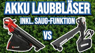 Akku Laubbläser Vergleich 2026 ✅ (inkl. Saugfunktion) Einhell VENTURRO vs WORX WG583E.9 Laubsauger 🔥