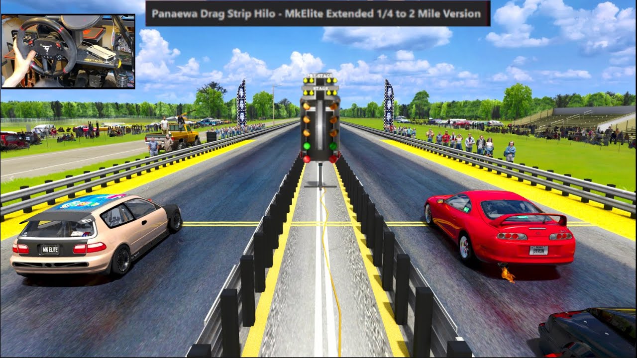 2500hp 2JZ Supra Joins 1/4 Mile DRAG Racing Tournament w/WORKING TREE LIGHTS!!