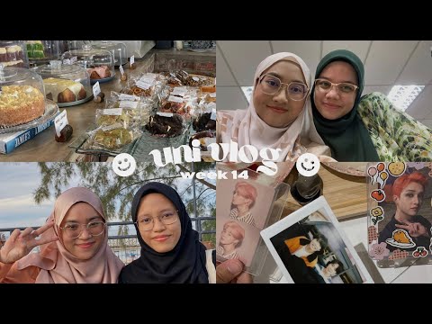 ⌗ uni vlog - week 14 | presentations, hangouts, unboxing with me ˎˊ˗