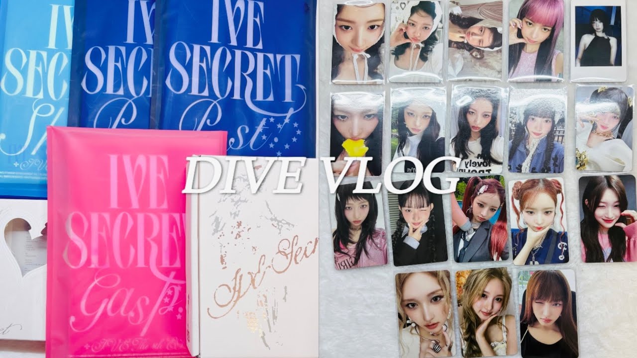 [다이브로그 #1] 최애가 생각보다 많이 나온 시크릿 앨범깡 #아이브 #다이브로그 #컴백 #ive #다이브 #렝프 #zozx
