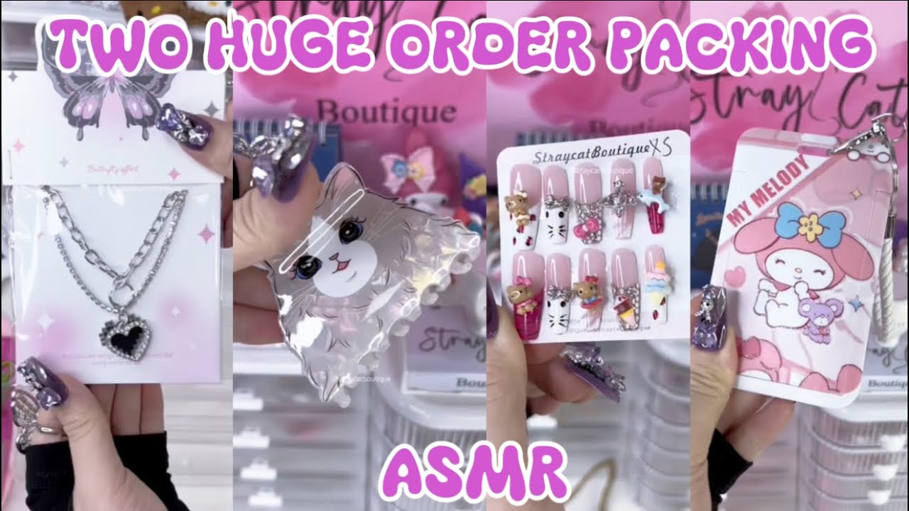 TWO HUGE ORDERS PACKING 😻✨(ASMR)||SMALL BUSINESS 