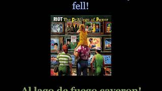 Riot - Storming The Gates Of Hell - 06 - Lyrics / Subtitulos en español (Nwobhm) Traducida