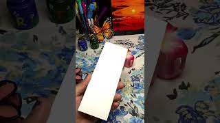 sunset painting😮🌄#shorts#artshorts#clothpainting#learningart#creativejourney