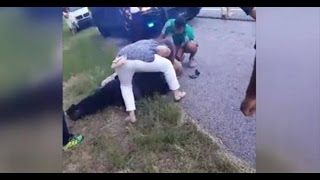 EXCLUSIVE: Video shows drivers aiding deputy who was shot in the face