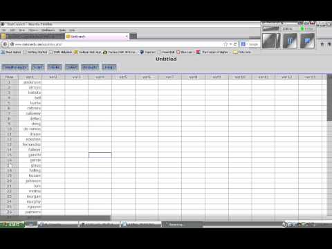 Random Sampling in Stat Crunch