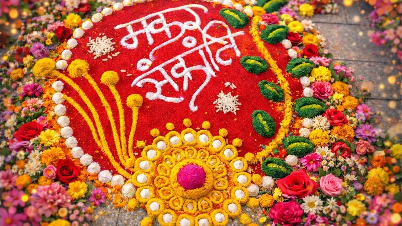 मकर संक्रांति स्पेशल रंगोली एकदा नक्की काढून पहा सेजल रंगोली ला सबस्क्राईब करा