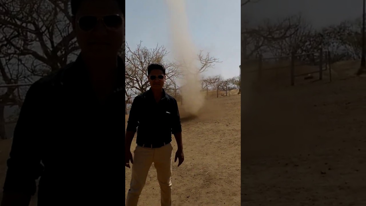 Stupid Man Posing For Tornado In India YouTube