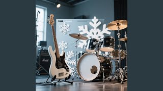 Snowflakes drift down