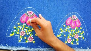 Juti Embroidery Ladies Jutti Fancy,, Hand Embroidery Jutti 918750415366