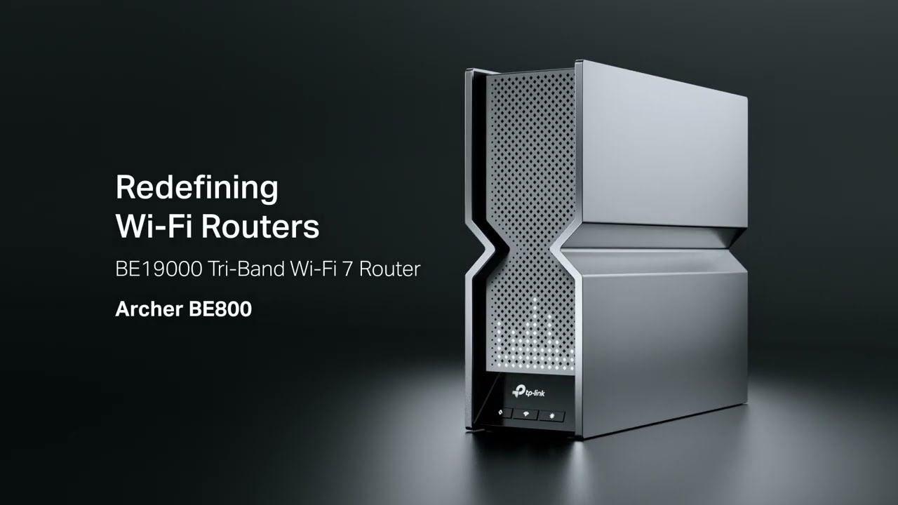 Router Wireless Gigabit TP-LINK Archer BE800 BE19000, Wi-Fi 7, Tri