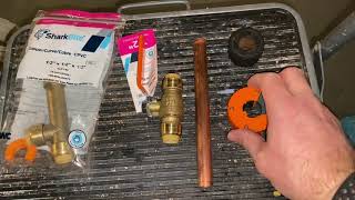 How to Install a Shark Bite Slip Fitting #DIY #SharkBite #plumbing