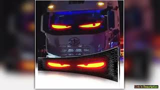 Truck Car Devil Eye LED Pixel Panel Light Remote Control Soft Foldable Lighting Scrolling For Board screenshot 4