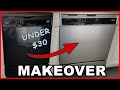 Painting A Old Dishwasher With Stainless Steel Paint Makeover