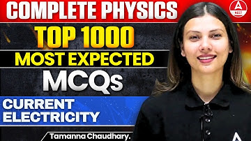 Current Electricity : Class 12 Physics | Most Important Questions for NEET 2024-Tamanna Mam