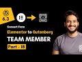 18. Create Trainers or Team member section using Gutenberg