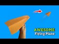 World's Top Origami Craft  - How to make real working flying paper plane ( Easy Tutorial )