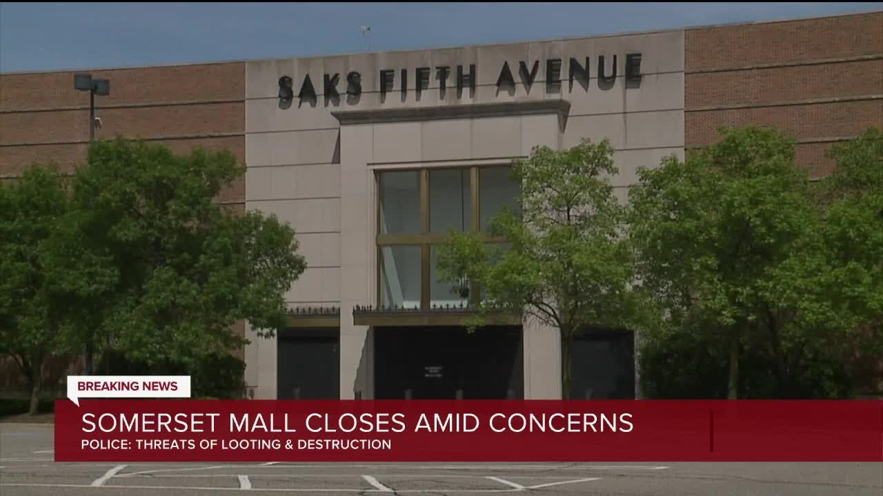 Somerset Collection announces it will remain closed Monday amid
