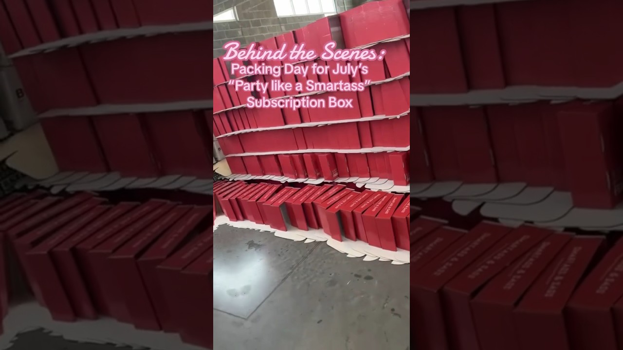 Behind the Scenes! This is what a typical packing day looks like. Boxes everywhere!