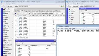 REMOTE MIKROTIK MELALUI VPN DENGAN PORT WINBOX YANG SUDAH DIGANTI screenshot 4
