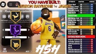 Making LEBRON JAMES in Highschool Hoops Roblox!!