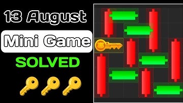 13 August Mini Game In Hamster Kombat ( 100% Solved ) 🥳 | Puzzle 24 Get Key 24 | #mohsinclub