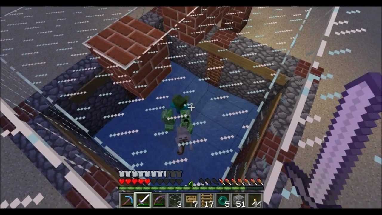 Minecraft PSW Adventures S3 Ep # 21 - Creeper TNT Boom Box! (HD)