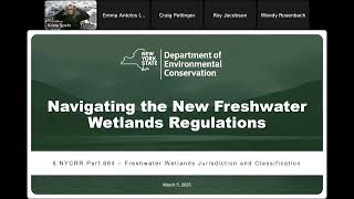 Navigating New Waters: Understanding DEC's Freshwater Wetland Regulations for NY Municipalities