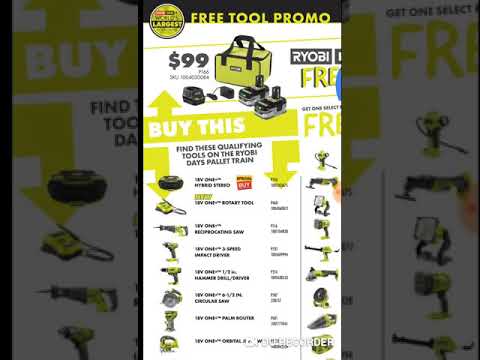 Eligible Ryobi Tools for $99 3.0ah 