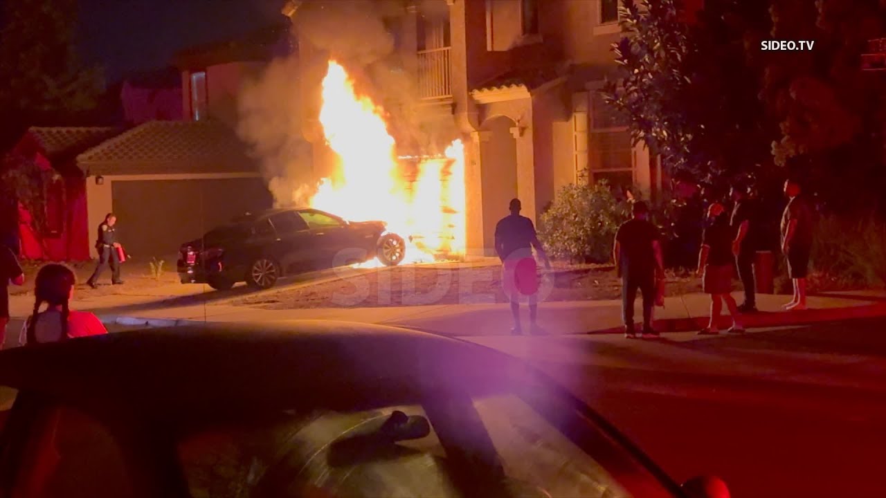 CVFD Quickly Put Out Car Fire, W/ Battalion Chief SOT